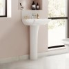 500mm Close Coupled Toilet and Basin Full Pedestal Suite - Voss