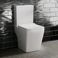 Grade A1 - Close Coupled Toilet with Soft Close Seat - Voss