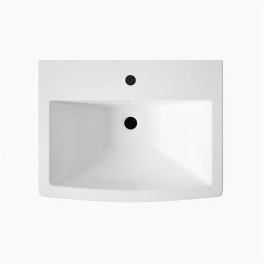 Basin and Full Pedestal - 1 Tap Hole - Modern - Montana