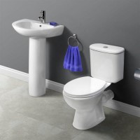 Venice Close Coupled Toilet & Cova Full Pedestal Two Piece Suite