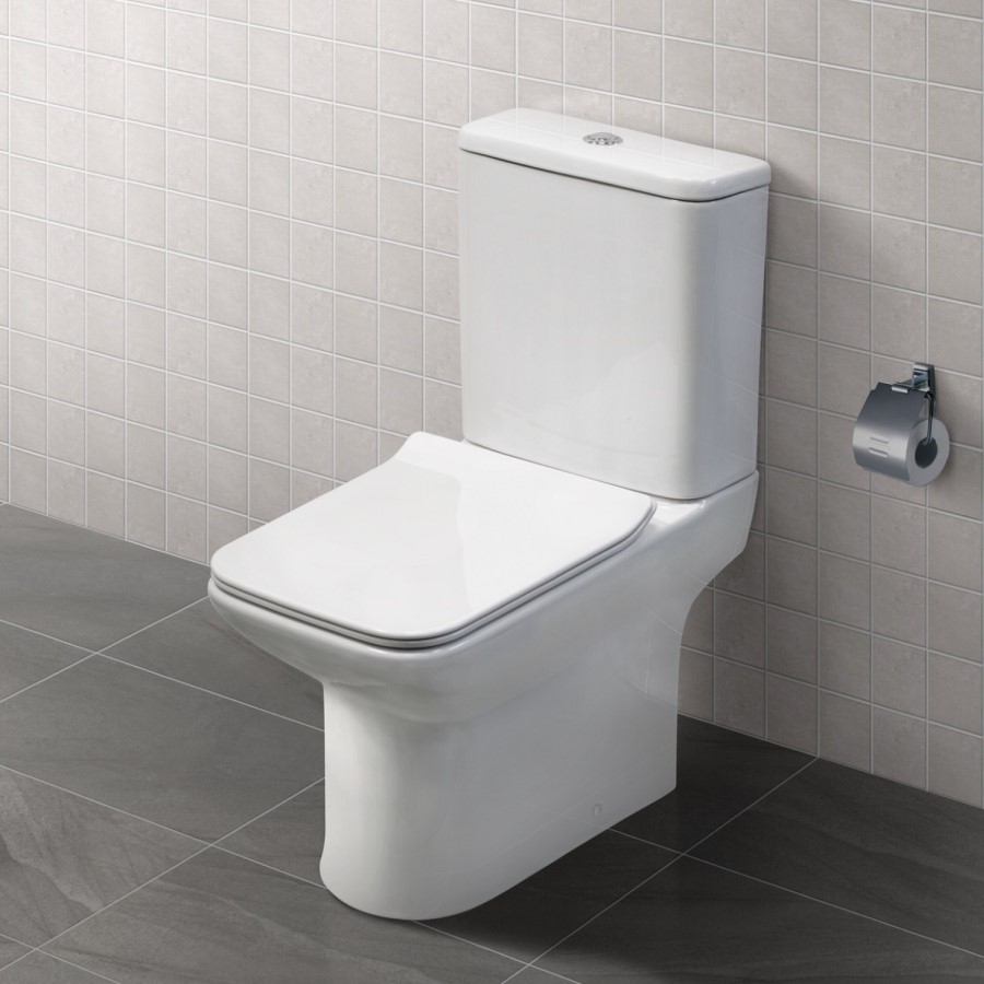 Milan Close Coupled Toilet and Seat