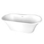 Venice 1670 x 730mm Double Ended Luxury Freestanding Bath with Waste and Voss Deck Mounted Tap