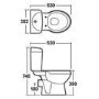 Premier Melbourne Close Coupled Toilet