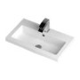 Fusion 600mm Grey Gloss Freestanding Two Door Vanity Unit