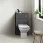 Ashford Grey Gloss WC Unit with Tabor Back to Wall Toilet