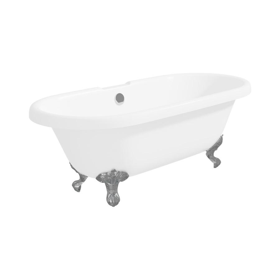 Park Royal Traditional Double Ended Roll Top Freestanding Bath - 1800 x 785mm