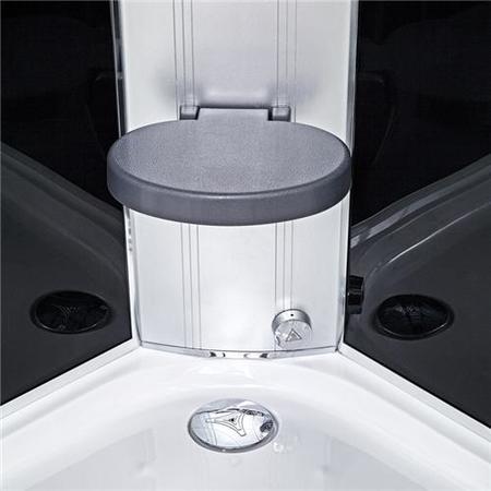 900 Quadrant Steam Shower Cabin with 6 Body Jets