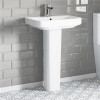Toronto 550mm 1 Tap Hole Basin and Pedestal