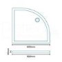Austin 900 x 900 Quadrant Shower Enclosure and Tray Suite