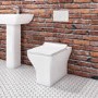 Back to Wall Toilet Square with Slim Soft Close Seat - Austin