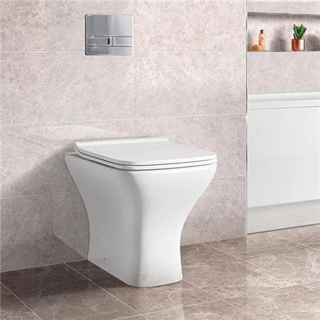Austin Back to Wall Toilet with Slim Soft Close Seat with Concealed Cistern