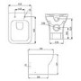 Back to Wall Toilet with Soft Close Seat with Concealed Cistern - Austin