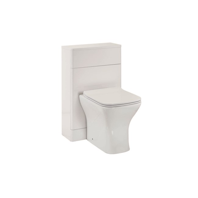 Camborne Back to Wall WC Unit & Austin Back To Wall Toilet - Gloss White