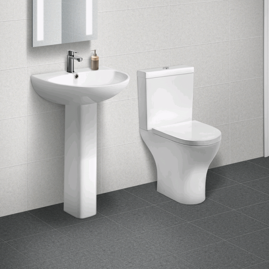 Portland Toilet and Basin Suite