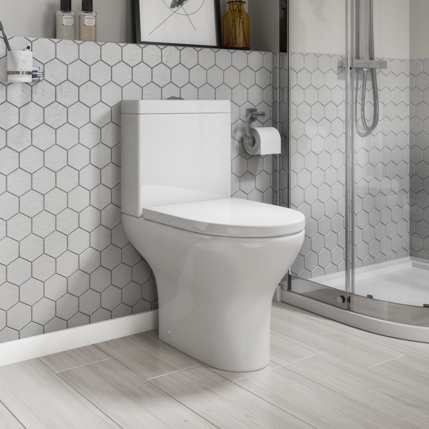 Micro Close Coupled Short Projection Toilet and Seat - Better