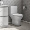Grade A1 - Close Coupled Short Projection Toilet with Soft Close Seat - Portland