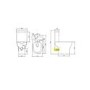 GRADE A1 - Close Coupled Short Projection Toilet with Soft Close Seat - Portland