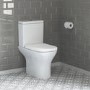 Left Hand P Shaped Bath Suite with Portland Toilet & Basin - Includes Front Panel & Screen 