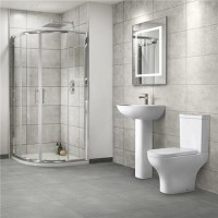 Portland 900 x 900 Quadrant Shower Enclosure and Tray Suite