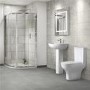 Portland 900 x 900 Quadrant Shower Enclosure and Tray Suite