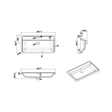 1300mm White Toilet and Sink Unit with Round Toilet- Portland