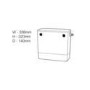 1300mm White Toilet and Sink Unit with Round Toilet- Portland