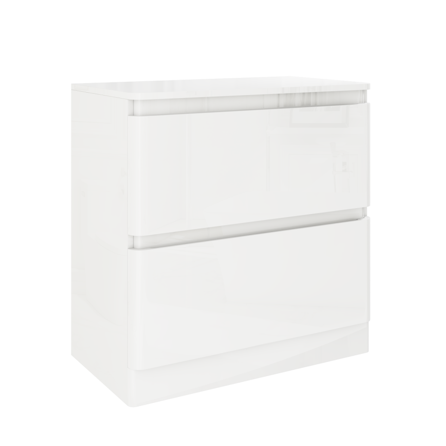 1300mm White Toilet and Sink Unit with Round Toilet Cistern and Black Push Button- Portland