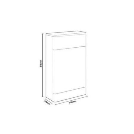 1300mm White Toilet and Sink Unit with Round Toilet Cistern and Black Push Button- Portland