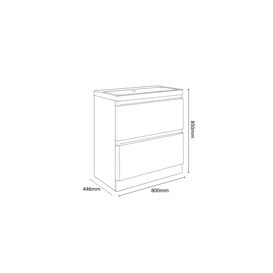 1300mm White Toilet and Sink Unit with Round Toilet Cistern and Black Push Button- Portland