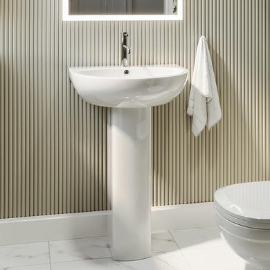 Better Bathrooms vidaXL Basin Ceramic Round Black 40x15 cm BEST 788744163778 
