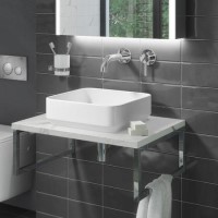 Square Countertop Basin and Waste 360mm - Augusta Square Countertop Basin and Waste 360mm - Augusta