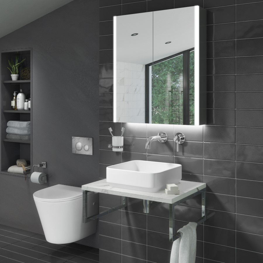 Square Countertop Basin and Waste 360mm - Augusta