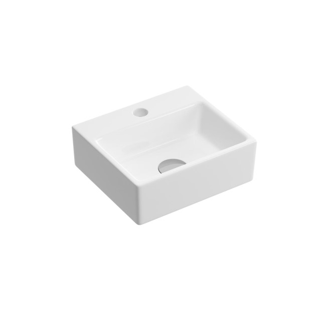 Houston 330mm Wall Hung Basin and Square Bottletrap