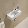 Detroit 405mm Right Hand Wall Hung Basin and Square Bottletrap