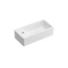 Detroit 405mm Left Hand Wall Hung Basin and Square Bottletrap