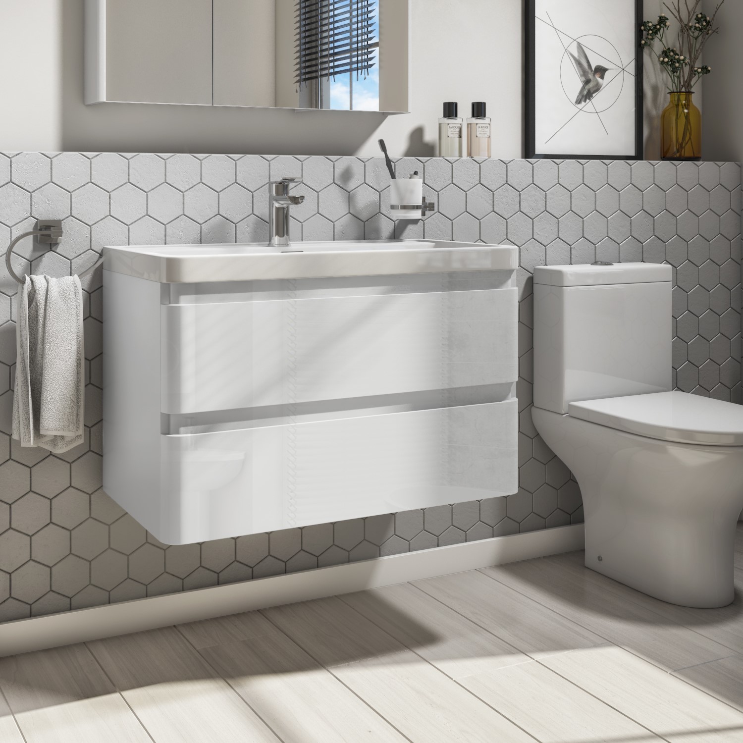 800mm White Wall Hung Vanity Unit With Basin Portland Better Bathrooms 800mm White Wall Hung Vanity Unit With Basin Portland Better Bathrooms