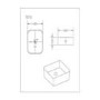 600mm White Wood Effect Wall Hung Countertop Vanity Unit with Basin - Boston