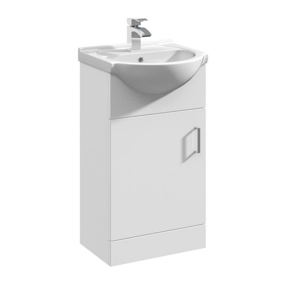 Classic 450 Floorstanding White Gloss Vanity Unit Better Bathrooms