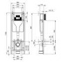Dual Flush Concealed Cistern With Frame