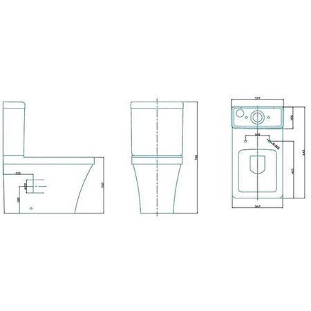 Austin 800 Grey Avola Wall Hung Vanity Unit with Austin Toilet