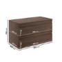 900mm Wall Hung 2 Drawer Vanity Unit Dark Oak - Boston