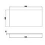 900mm Wall Hung 2 Drawer Vanity Unit Dark Oak - Boston
