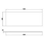 1200mm Wall Hung Vanity Unit with Countertop Basin Light Oak - Boston