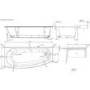 Brooklyn Spacesaver Right Hand Shower Bath with Shower Screen - 1690 x 690mm