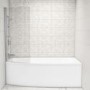 Brooklyn Spacesaver Left Hand Shower Bath with Shower Screen - 1690 x 690mm