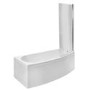 Brooklyn Spacesaver Left Hand Shower Bath with Shower Screen - 1690 x 690mm