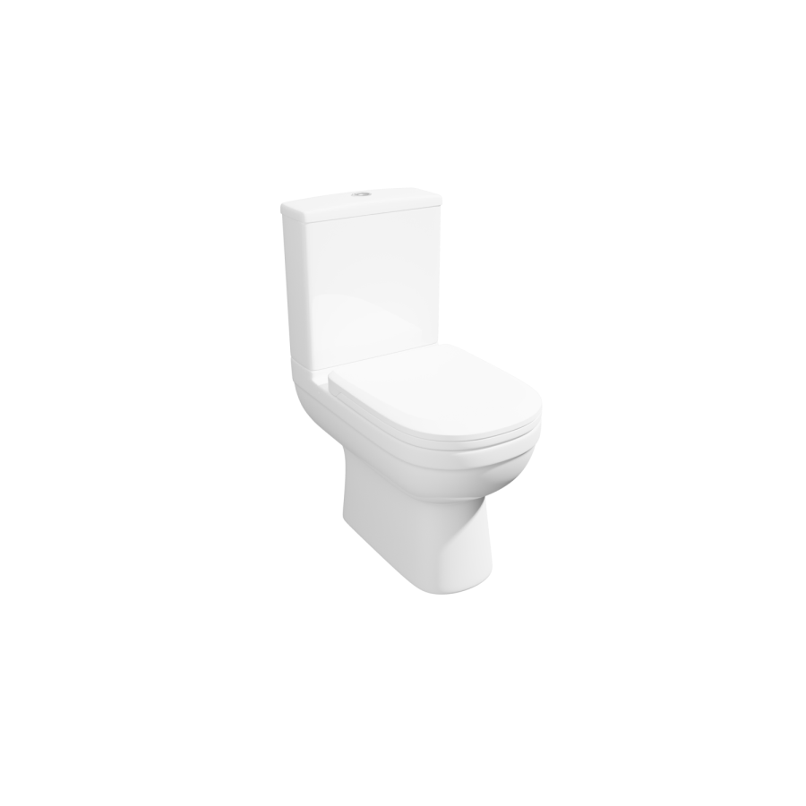 Brooklyn Spacesaver Left Hand Shower Bath Suite with Addison Toilet and Basin