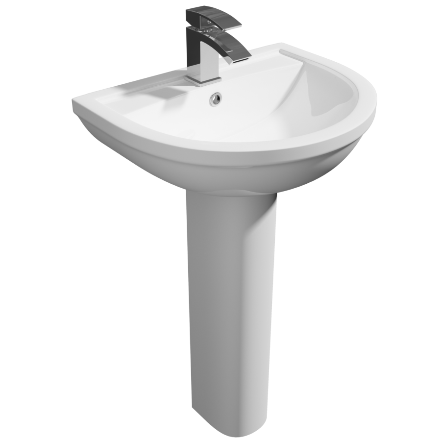 Brooklyn Spacesaver Left Hand Shower Bath Suite with Addison Toilet and Basin