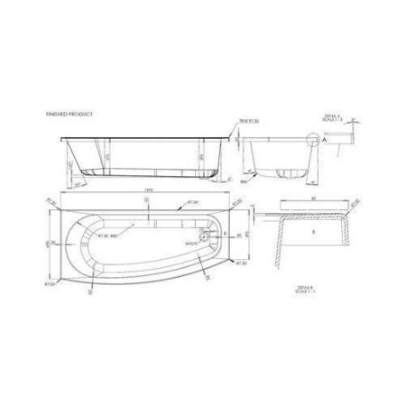 Brooklyn Spacesaver Left Hand Shower Bath Suite with Addison Toilet and Basin
