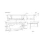 Brooklyn Spacesaver Left Hand Shower Bath Suite with Addison Toilet and Basin